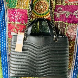 M.A.B. Rebecca Minkoff Black Quilted Satchel NWT.